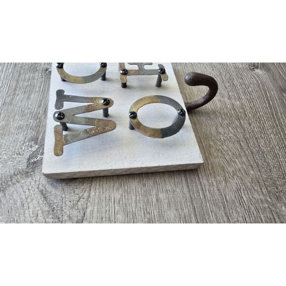 2 Mudpie WALK  WOOF Iron Hook Dog Leash Hanger HANGERS - Picture 5 of 11